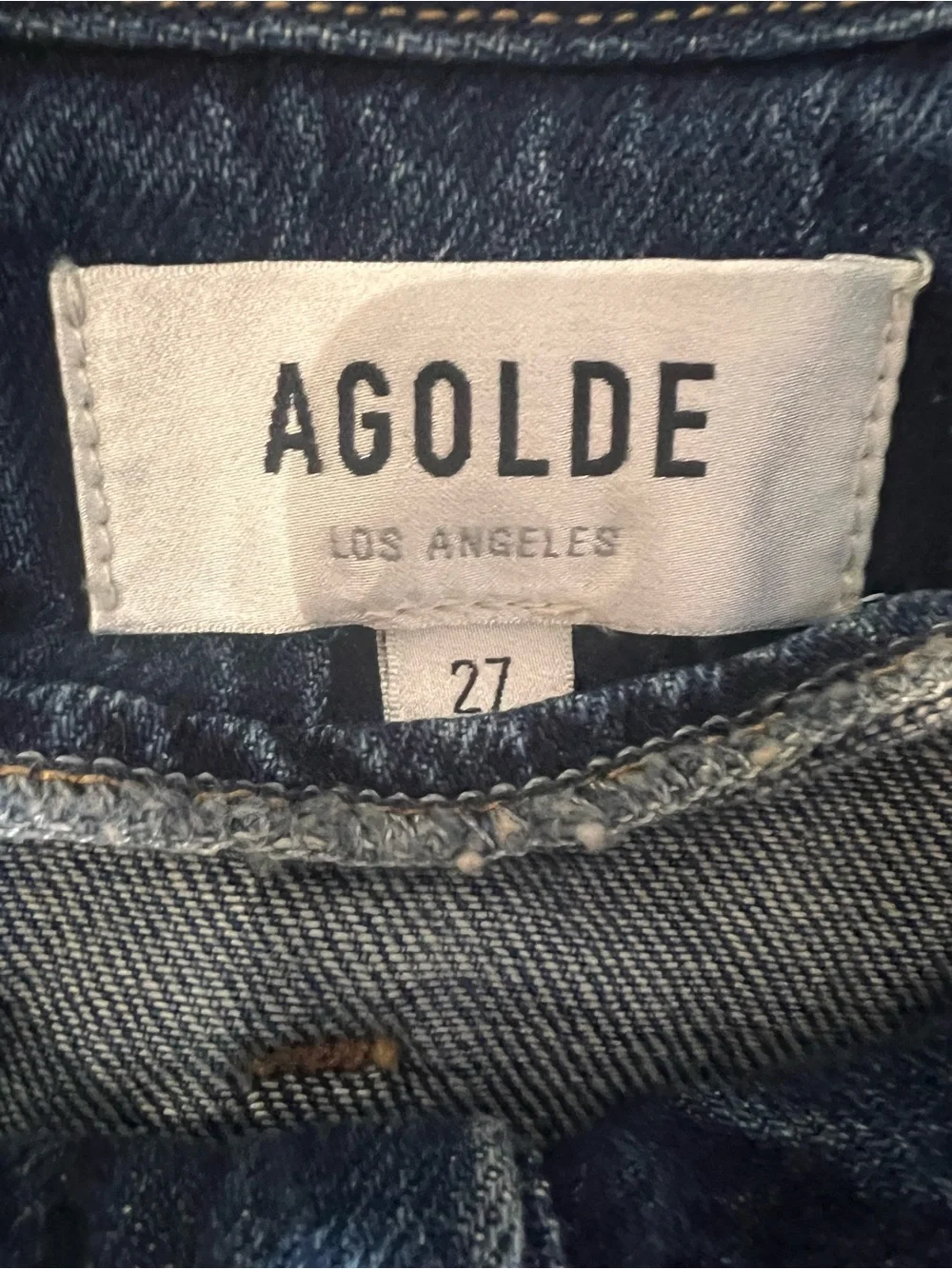 Agolde Vanna Corset jeans dark denim high waist size 27 excellent condition - Picture 12 of 14